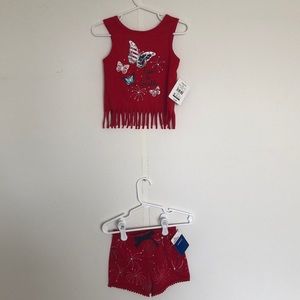 Walmart patriotic girls outfit